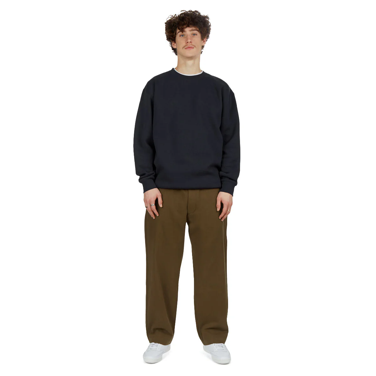 CCS Wide Leg Chino Pants - Brown - Image 4