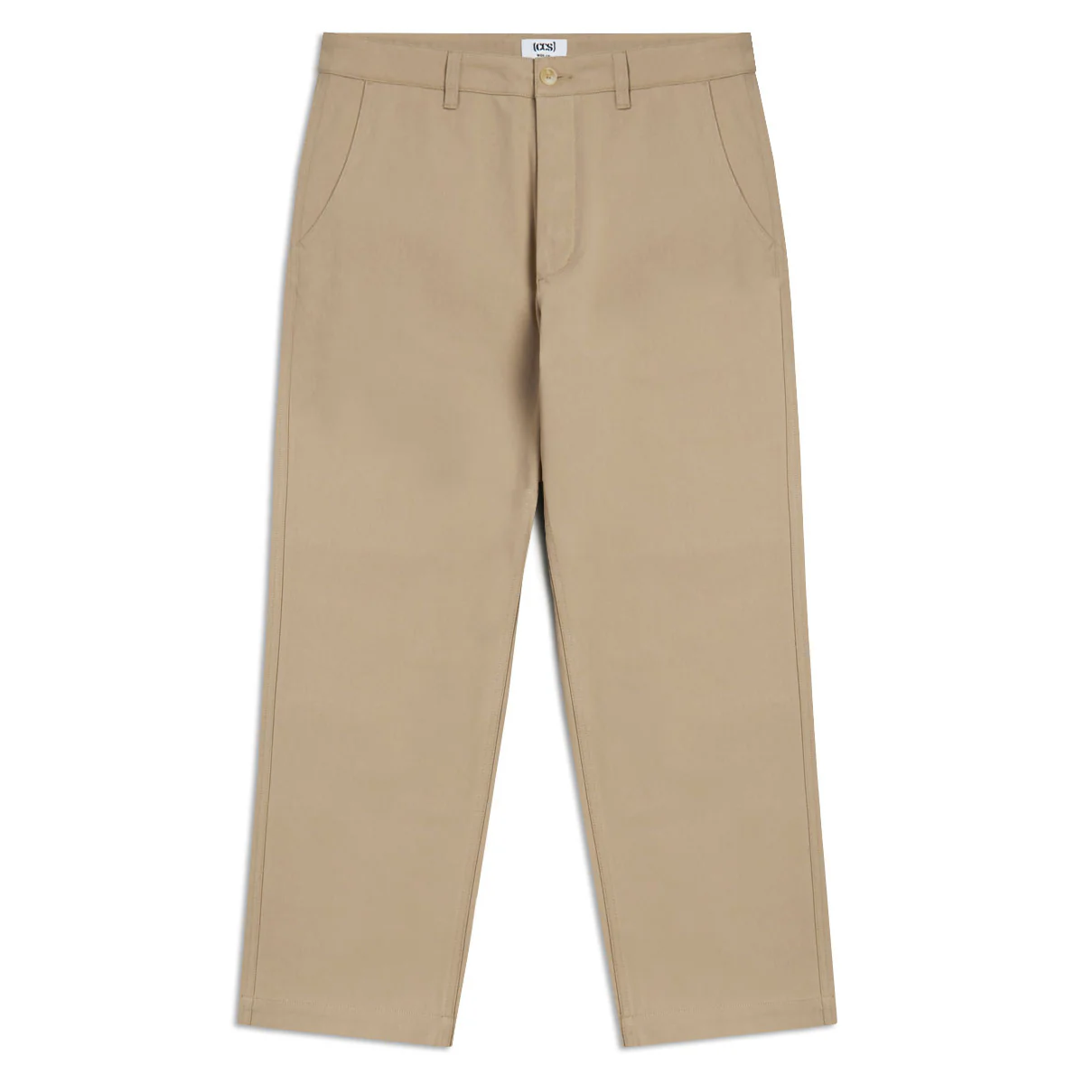 CCS Wide Leg Chino Pants - Khaki - Image 3