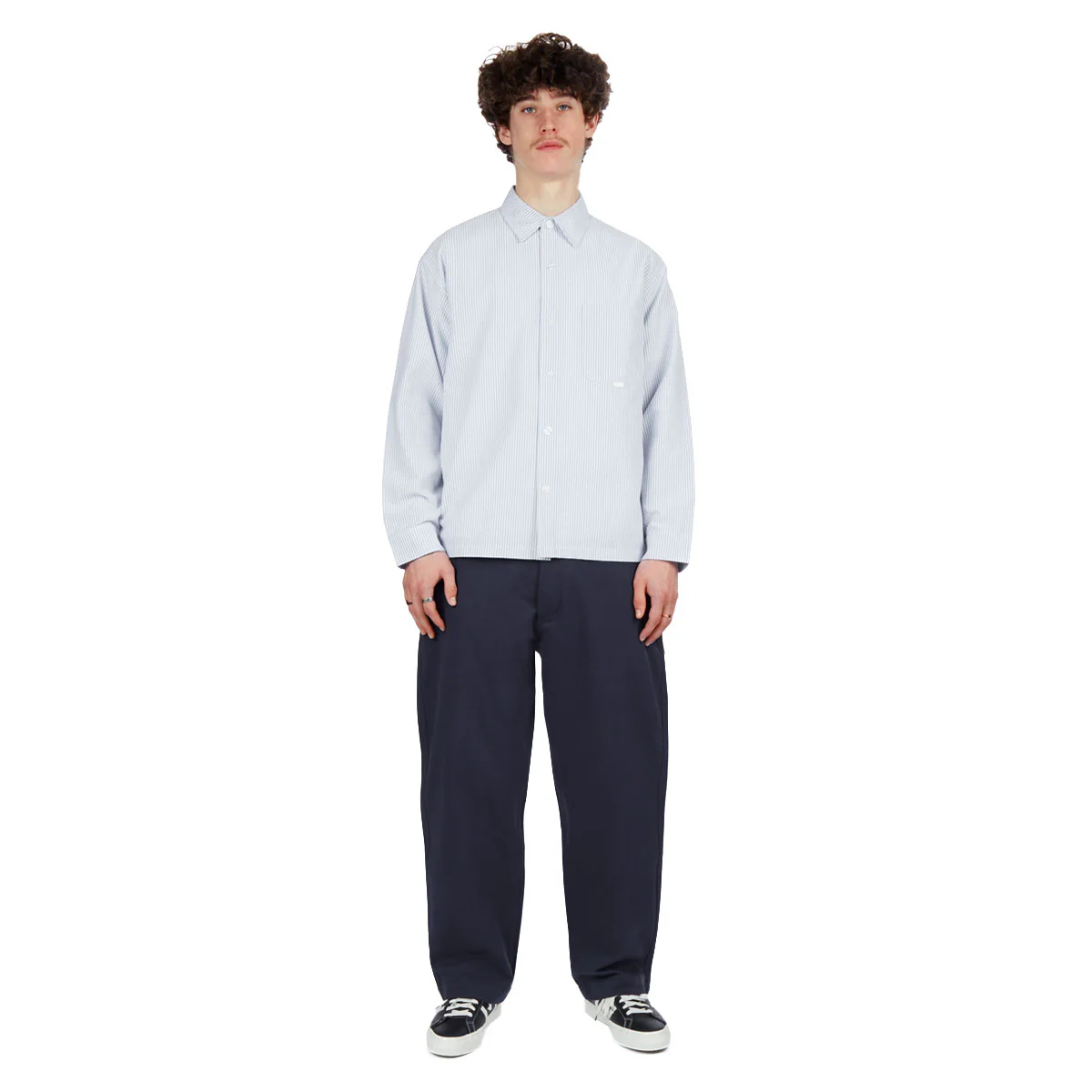 CCS Wide Leg Chino Pants - Navy - Image 4