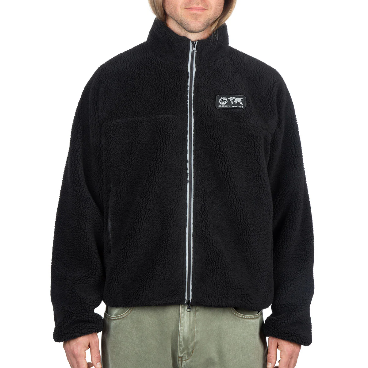 CCS Worldwide Sherpa Fleece Jacket - Black - Image 10