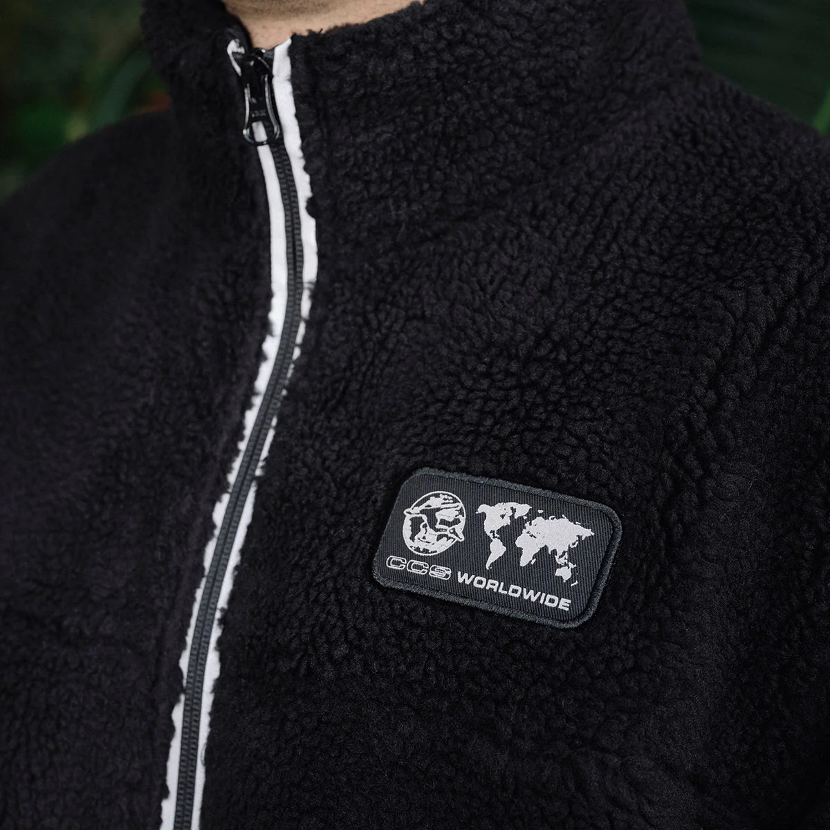 CCS Worldwide Sherpa Fleece Jacket - Black - Image 5