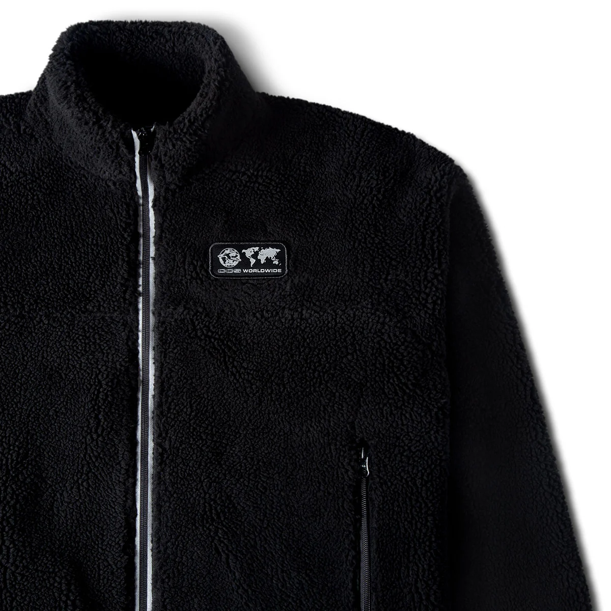 CCS Worldwide Sherpa Fleece Jacket - Black - Image 7