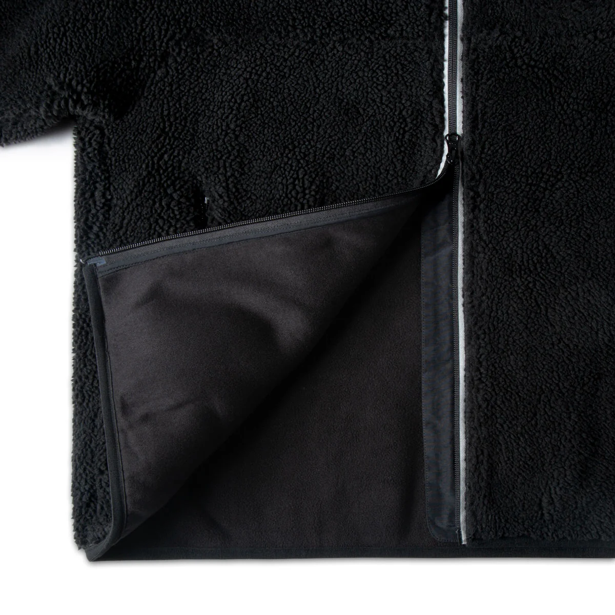 CCS Worldwide Sherpa Fleece Jacket - Black - Image 8