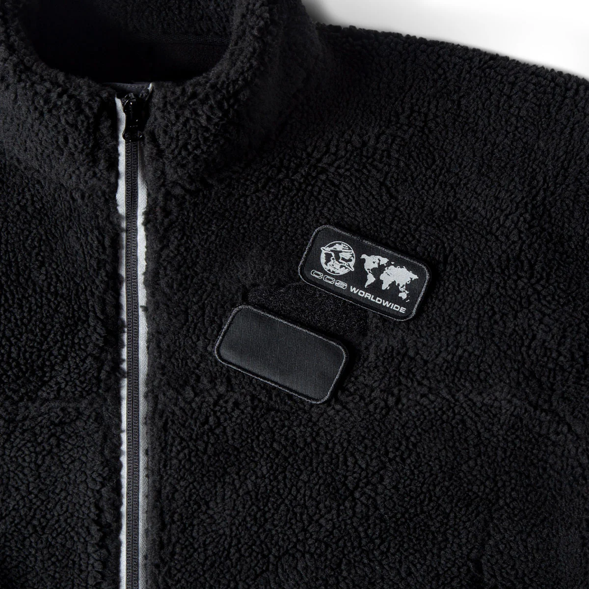 CCS Worldwide Sherpa Fleece Jacket - Black - Image 9