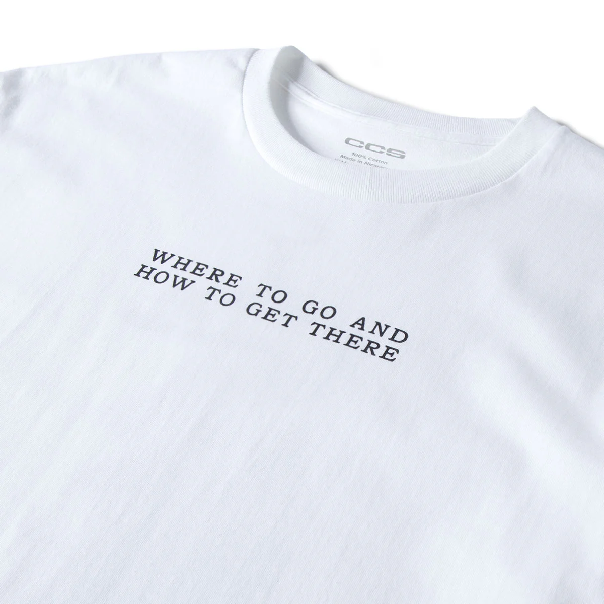 CCS x Zanereti Where To Go T-Shirt - White - Image 4