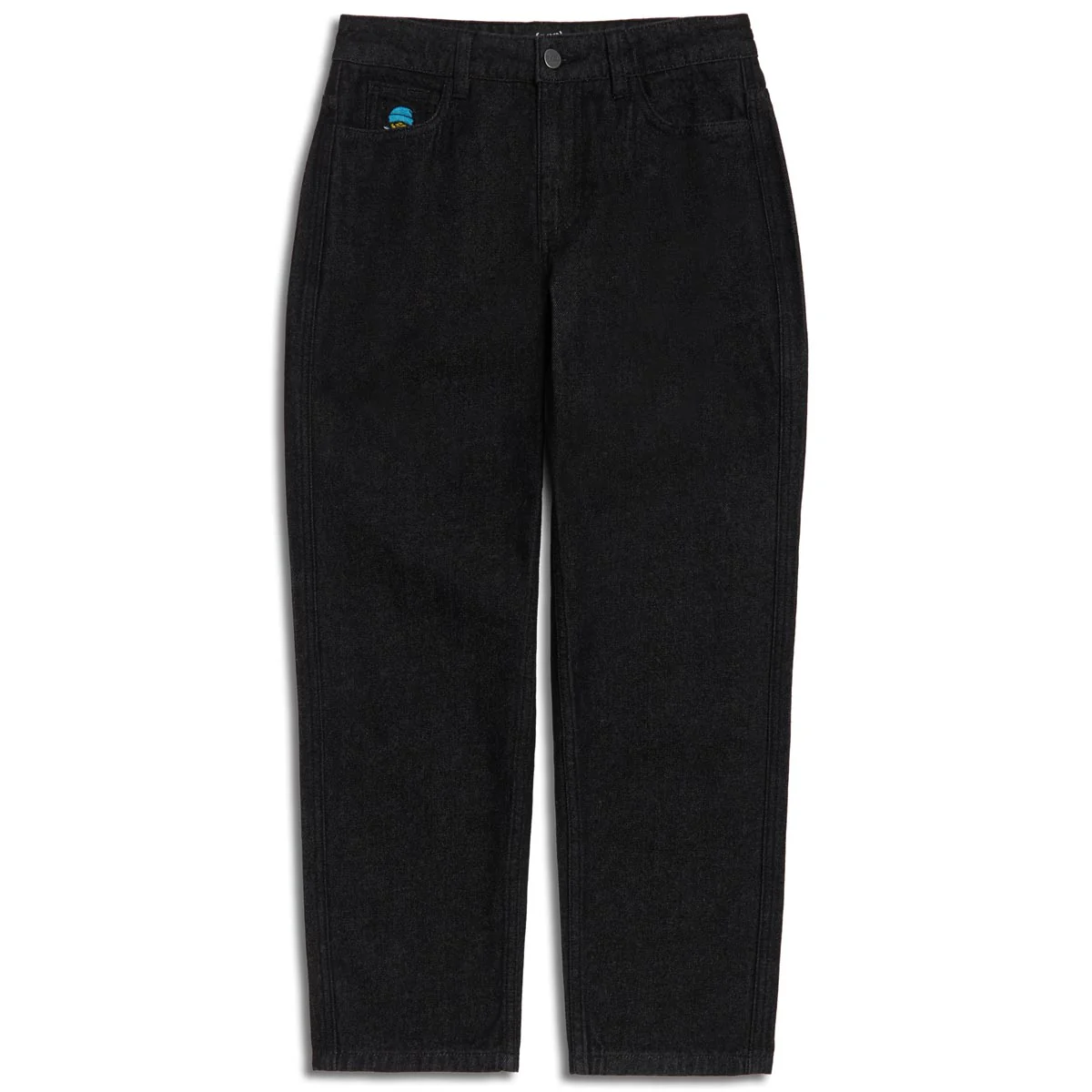 CCS Youth Baggy Taper Denim Jeans - Black - Image 2