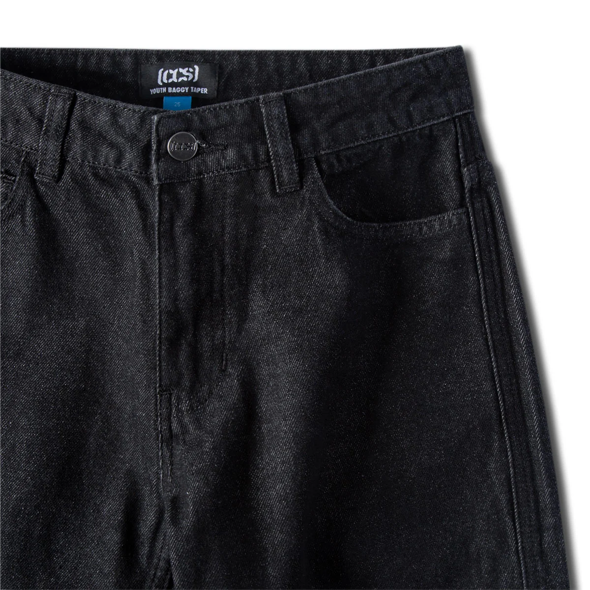 CCS Youth Baggy Taper Denim Jeans - Black - Image 6