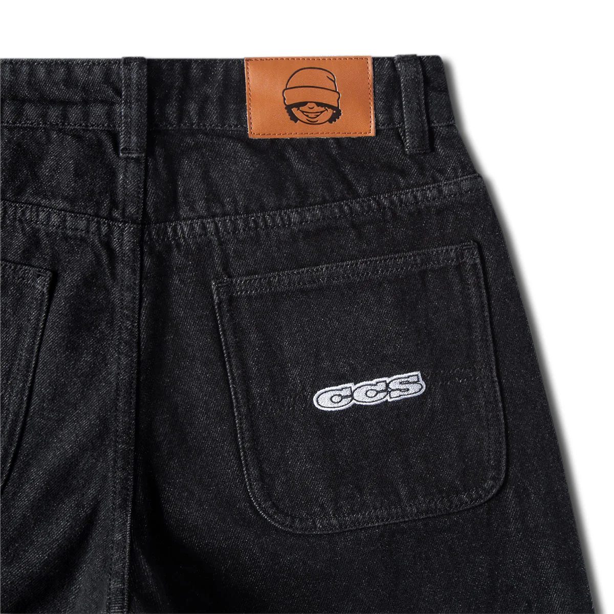 CCS Youth Baggy Taper Denim Jeans - Black - Image 7