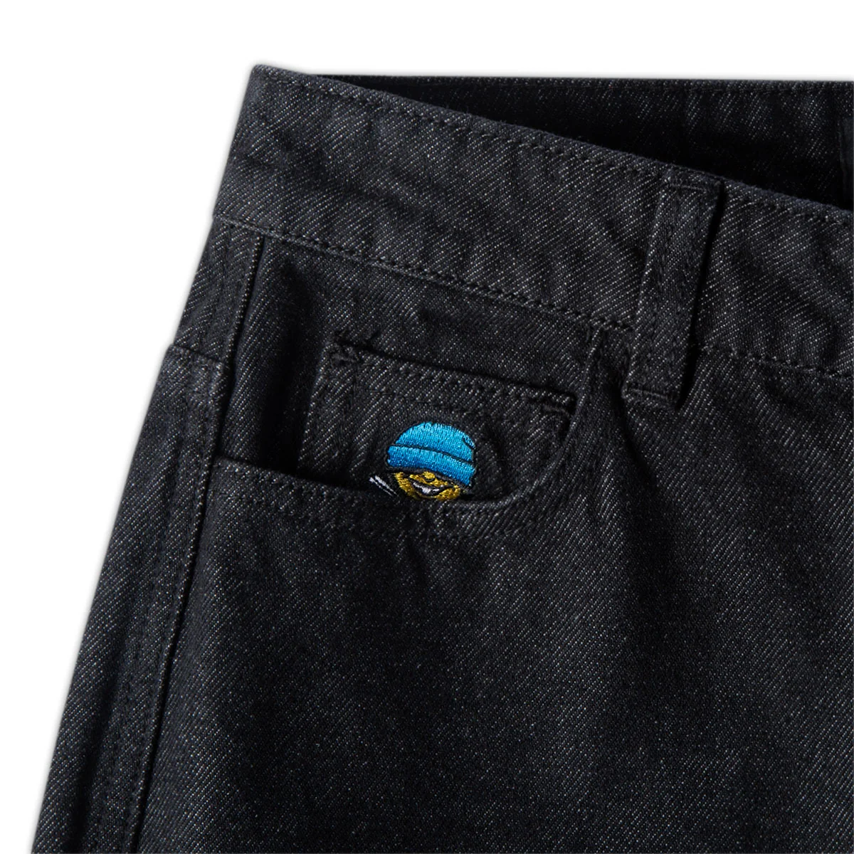 CCS Youth Baggy Taper Denim Jeans - Black - Image 8