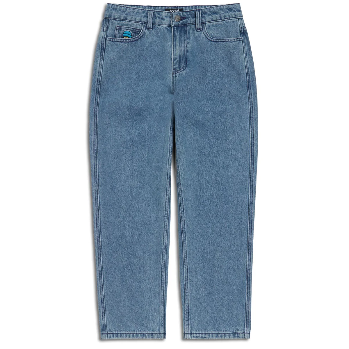 CCS Youth Baggy Taper Denim Jeans - Medium Blue - Image 3
