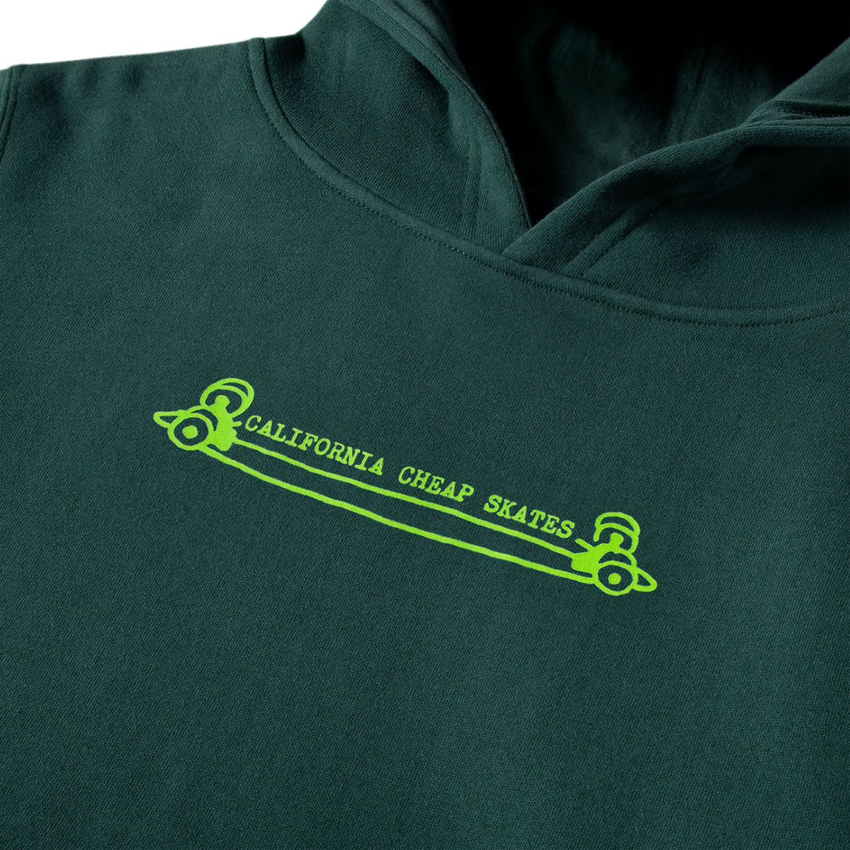 CCS Youth Heritage Cheap Skates Hoodie - Green - Image 2