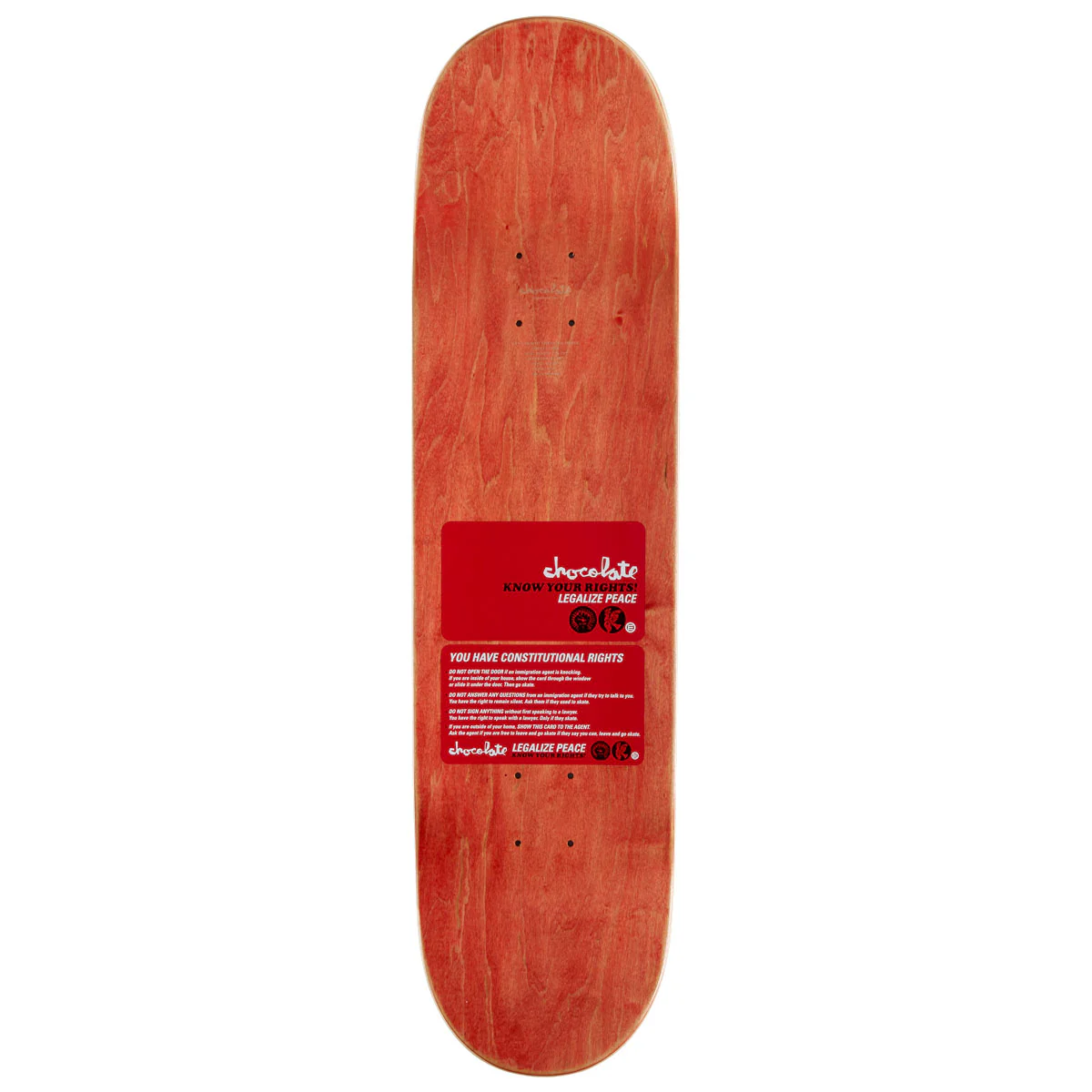 Chocolate Alvarez Know Your Rights Skateboard Complete - 8.125" - Image 2
