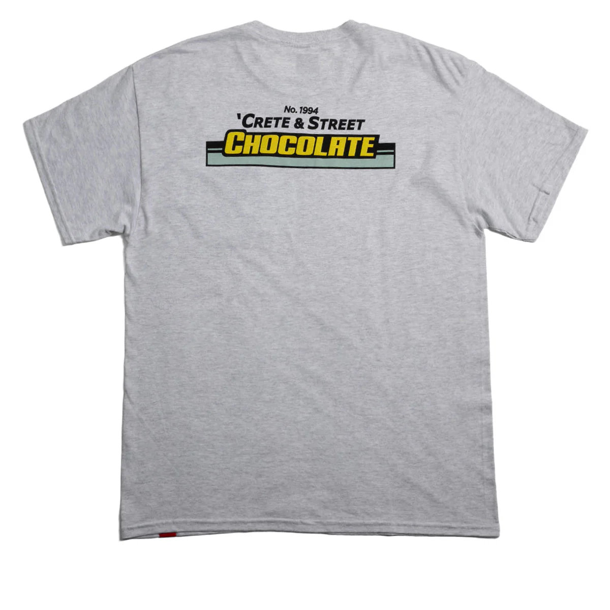 Chocolate Crete & Street T-Shirt - Grey Heather - Image 2
