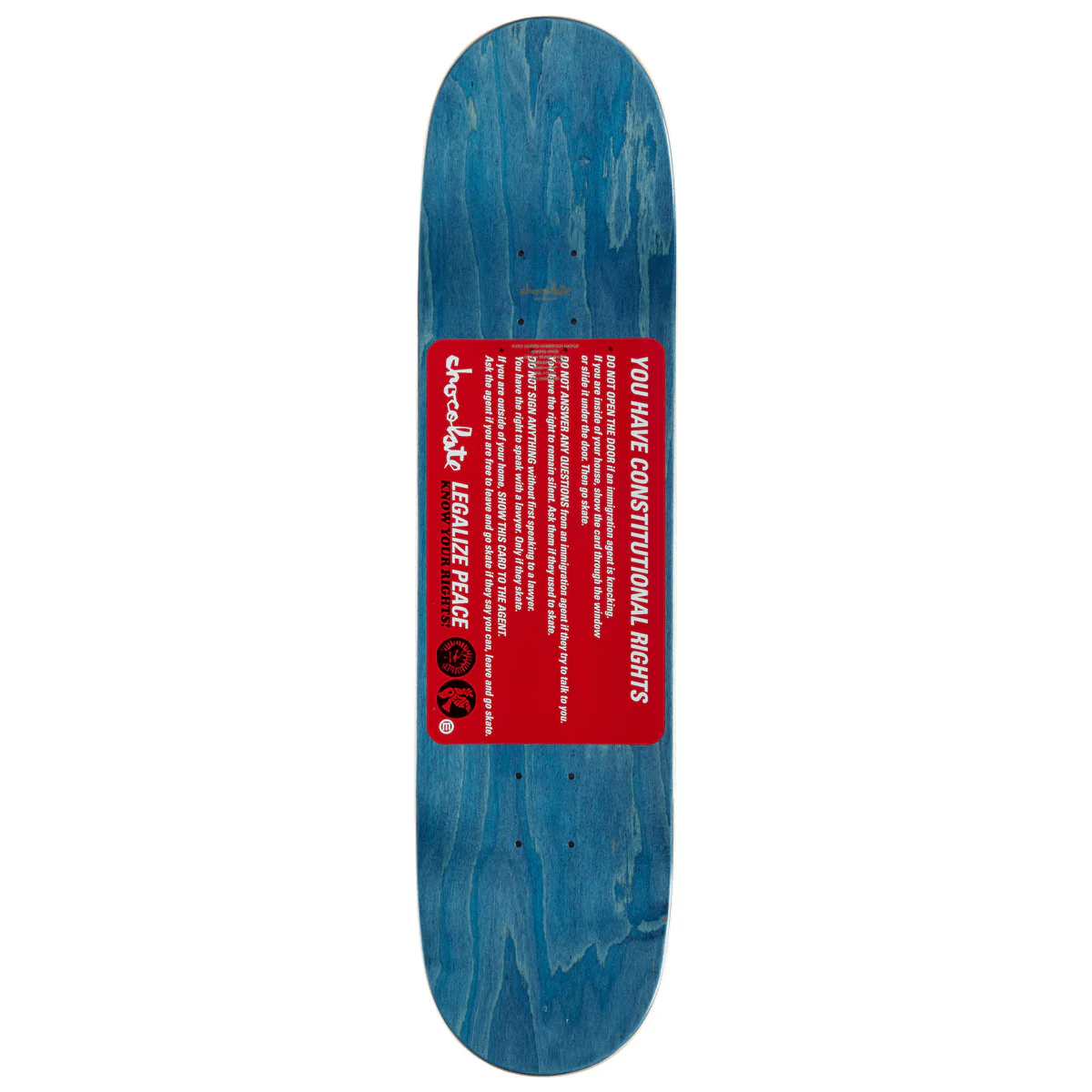 Chocolate Perez Know Your Rights Skateboard Complete - 8.00" - Image 2