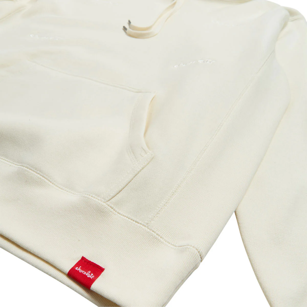 Chocolate Quad Chunk Heavy Hoodie - Bone - Image 3