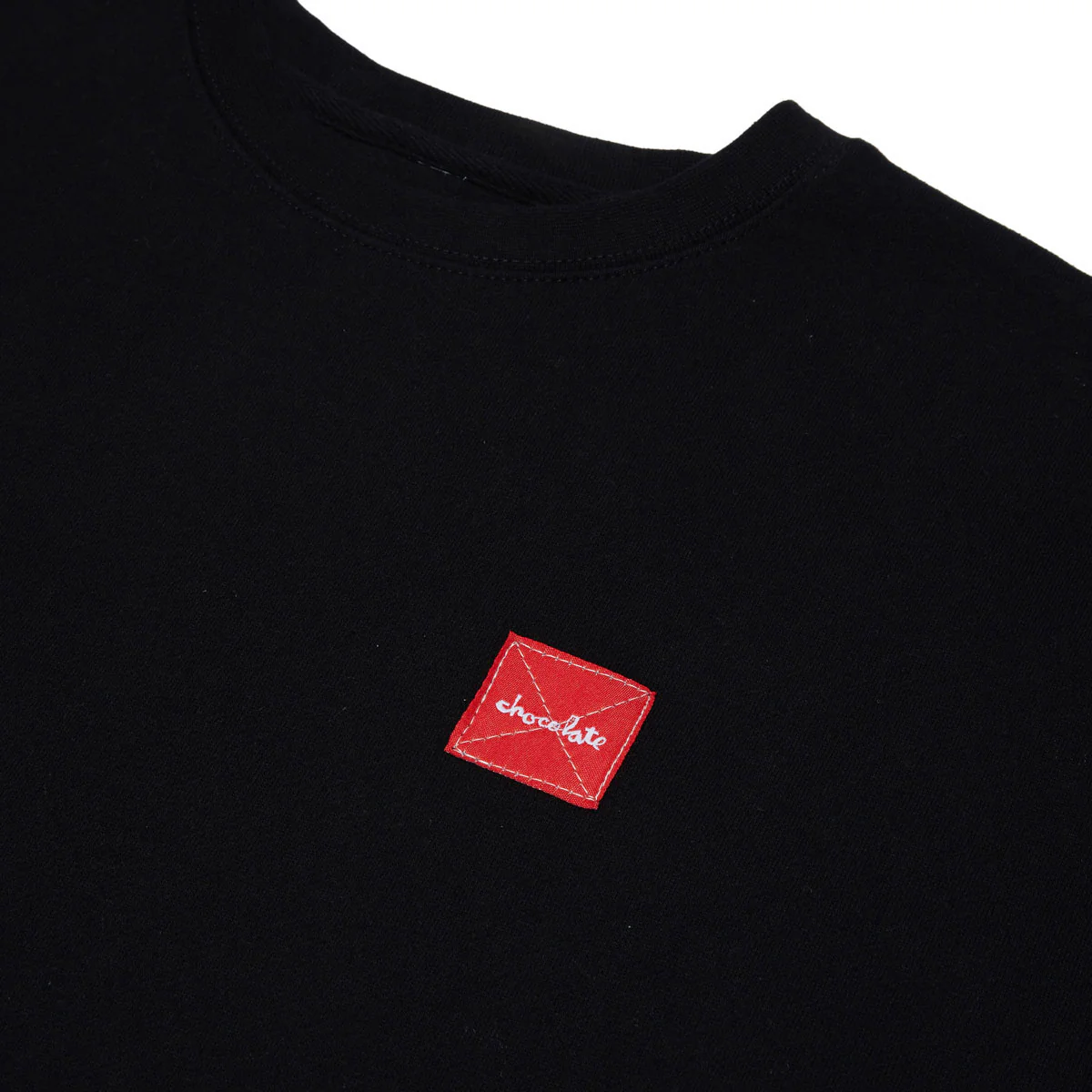 Chocolate Square Label Crew Sweatshirt - Black - Image 2