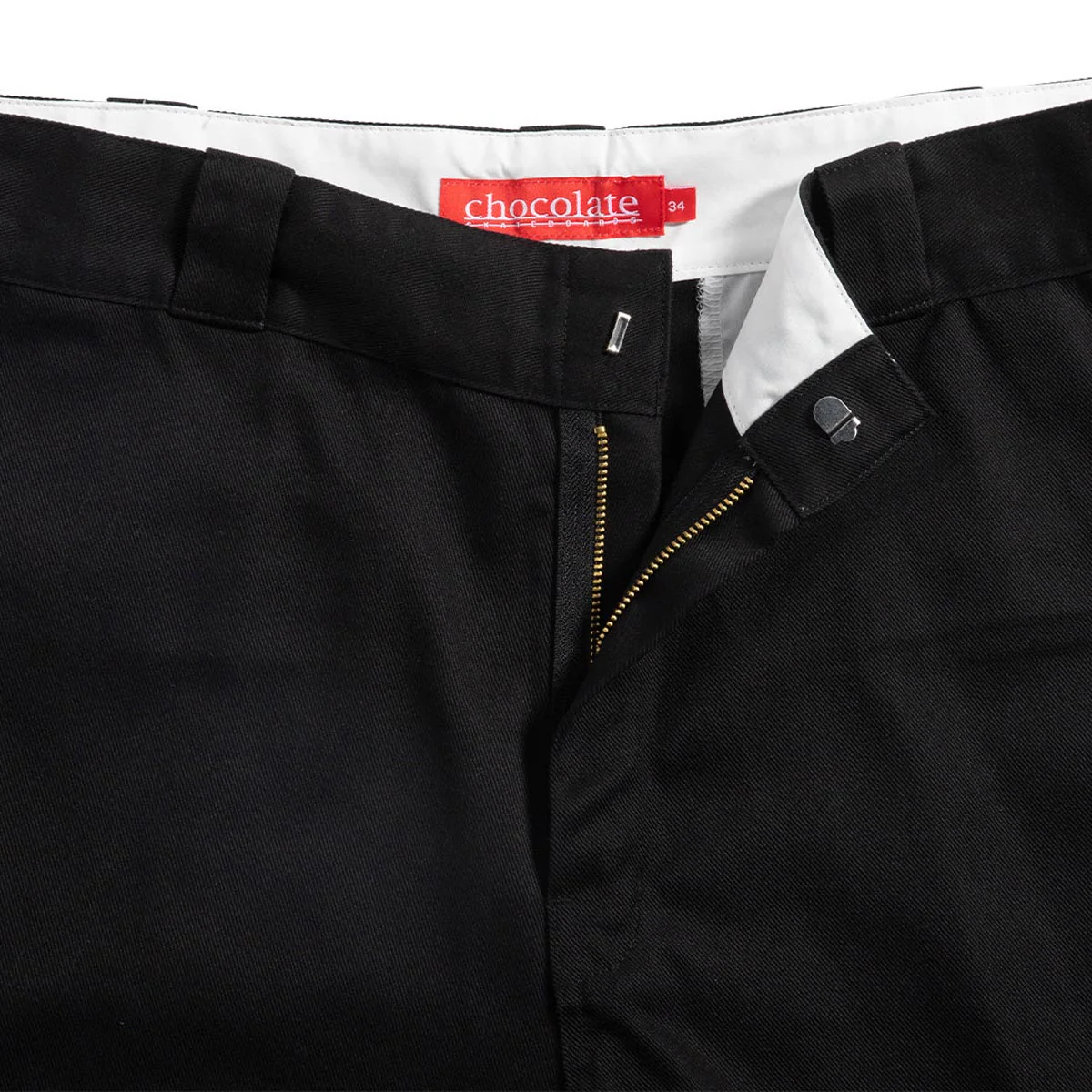 Chocolate Work Chino Pants - Black - Image 4