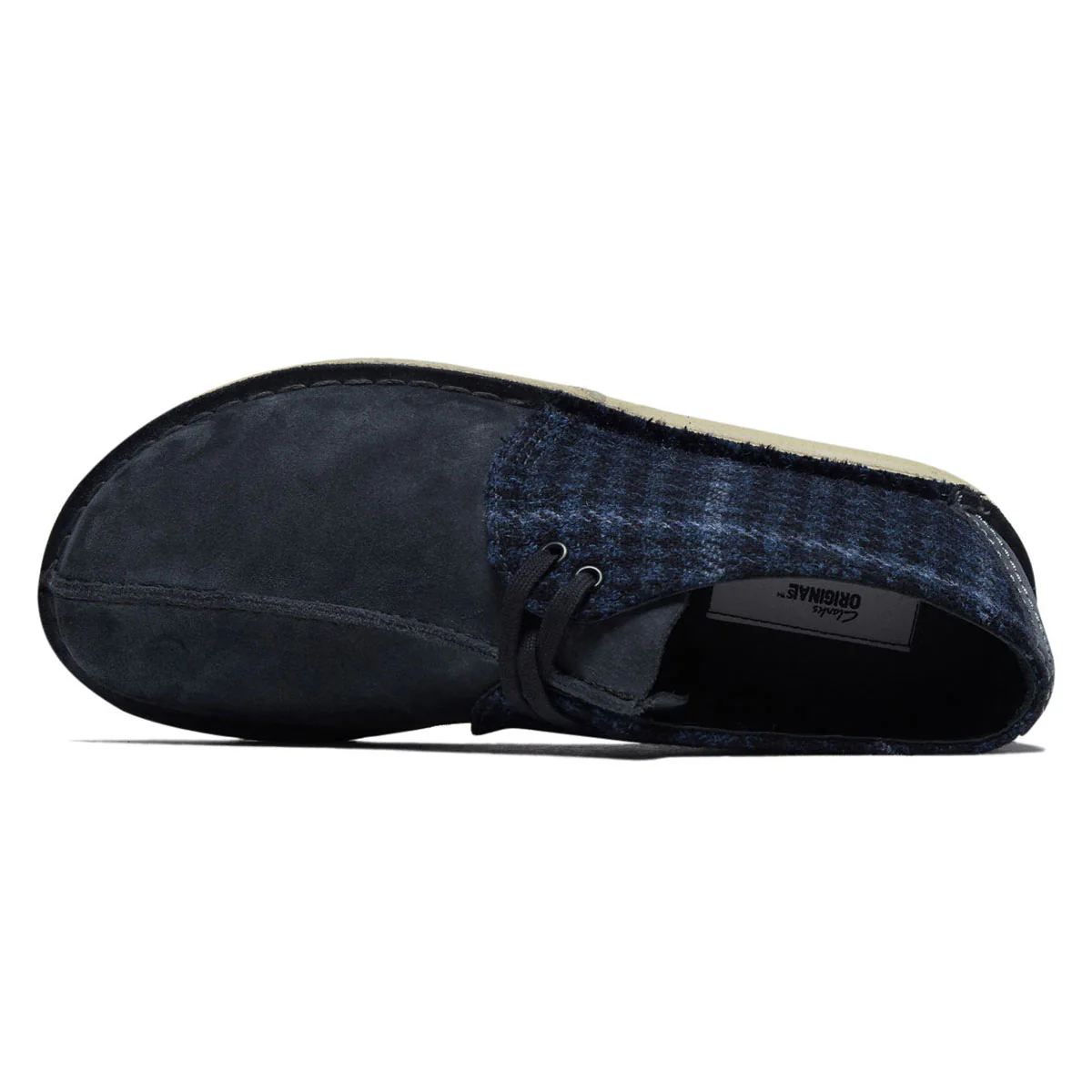 Clarks Desert Trek Shoes - Navy Tweed - Image 3