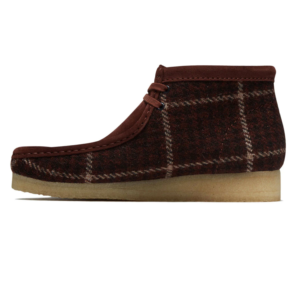 Clarks Wallabee Boots - Rust Tweed - Image 2