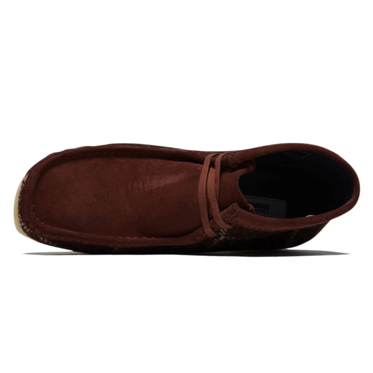 Clarks Wallabee Boots - Rust Tweed - Image 3