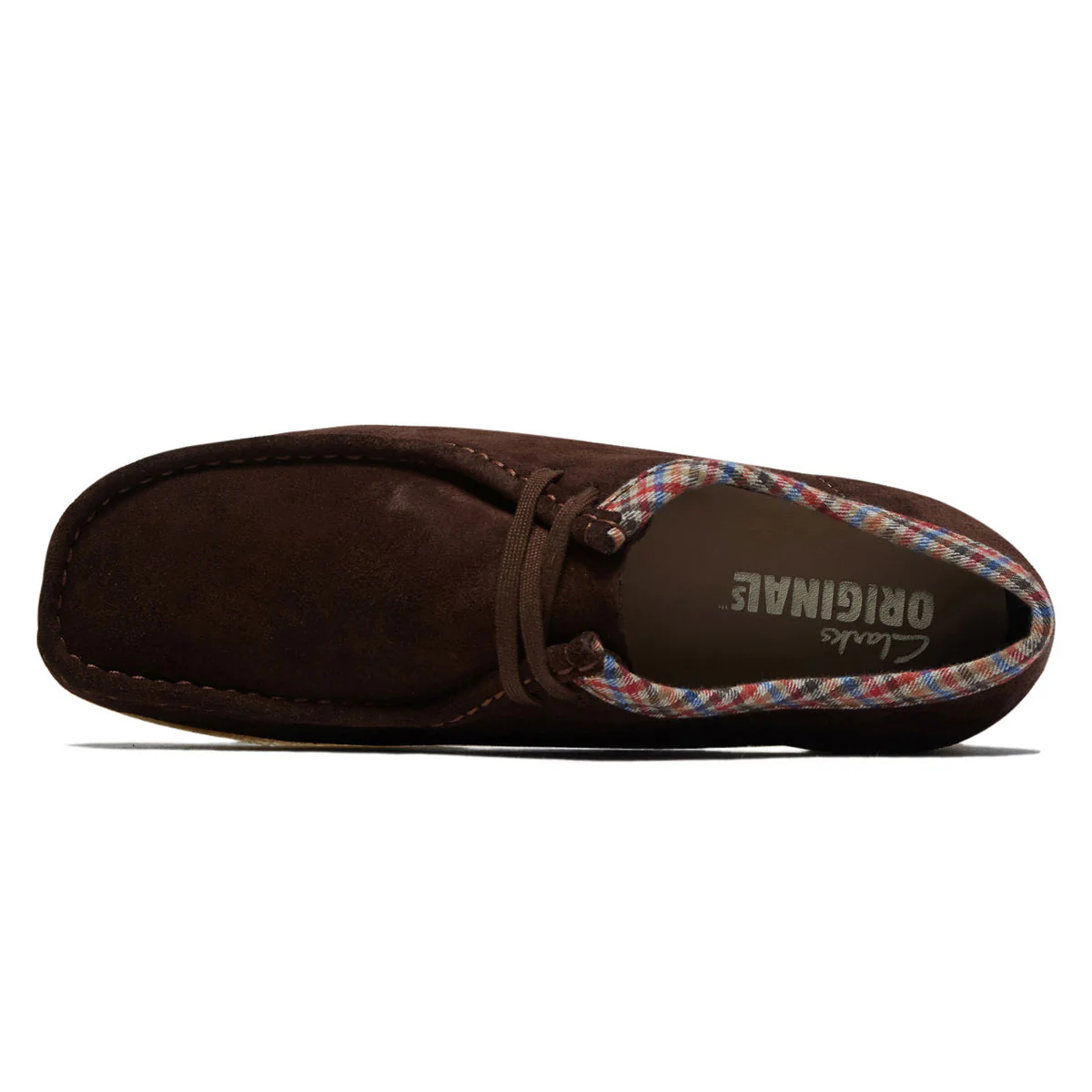 Clarks Wallabee Shoes - Chocolate Combi - Image 3