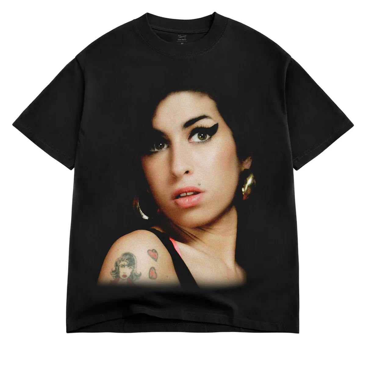 Color Bars x Amy Winehouse Back To Black T-Shirt - Black