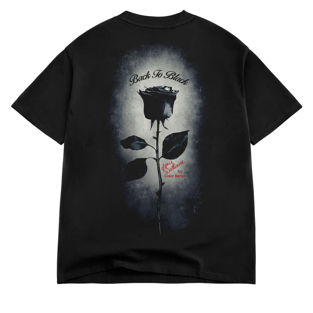 Color Bars x Amy Winehouse Back To Black T-Shirt - Black - Image 2