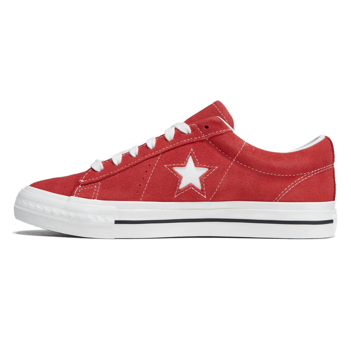 Converse One Star 95 Ox Shoes - Red/Vintage White - Image 2