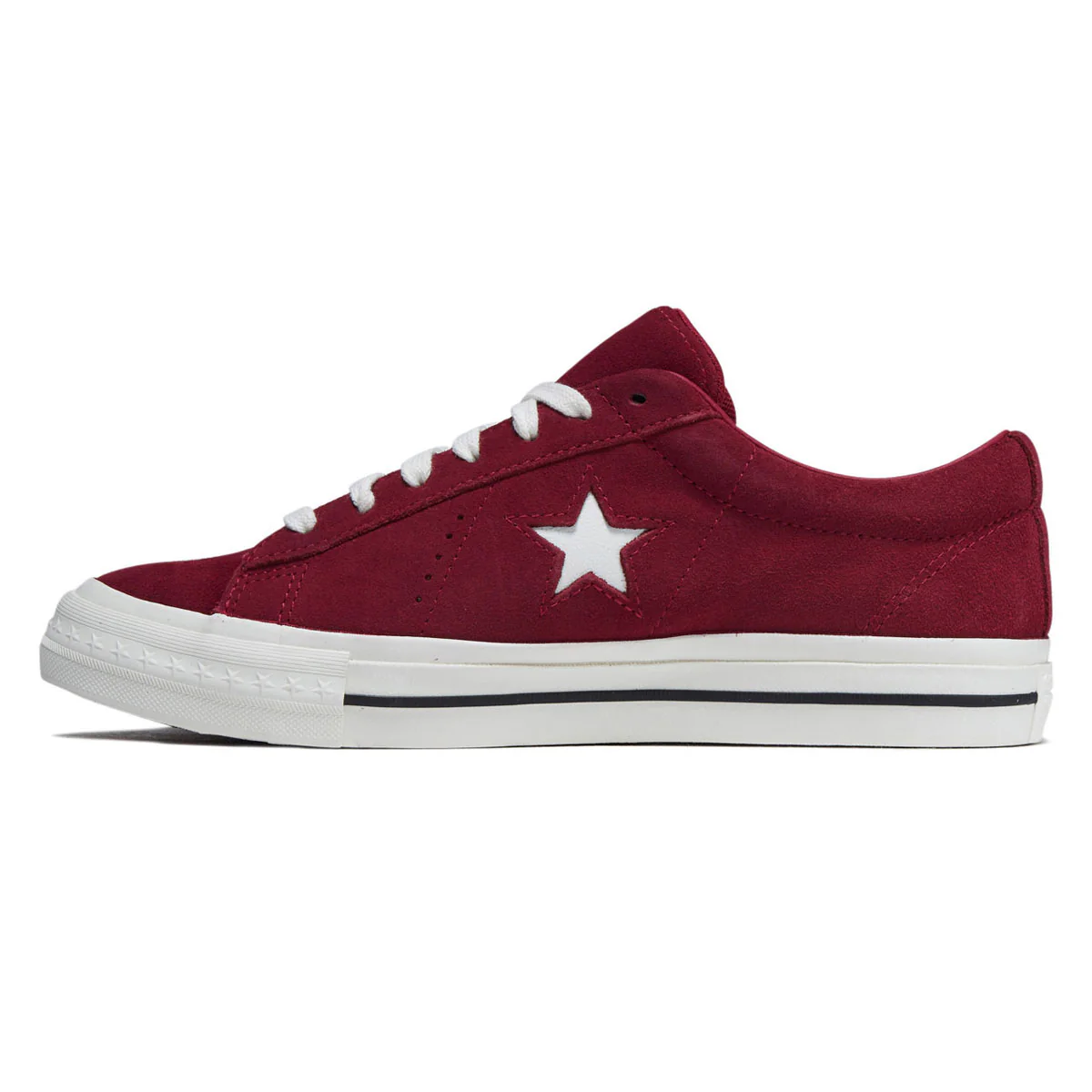 Converse One Star 95 Ox Shoes - Sporty Berry/Black/Vintage White - Image 2
