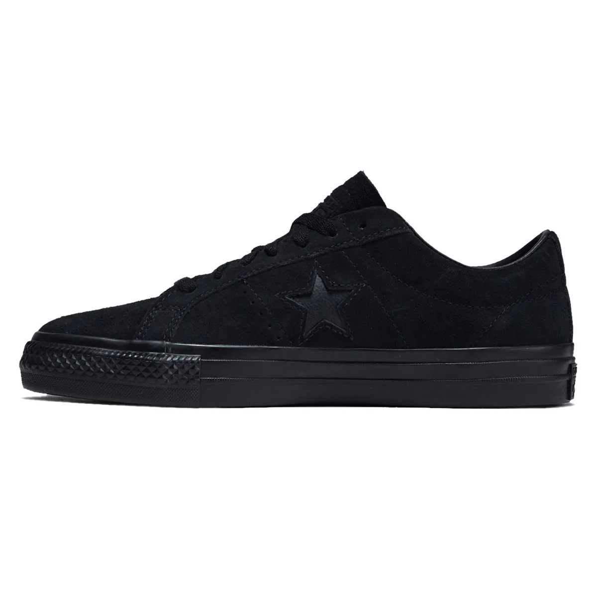 Converse One Star Pro Ox Shoes - Black/Black/Black - Image 2