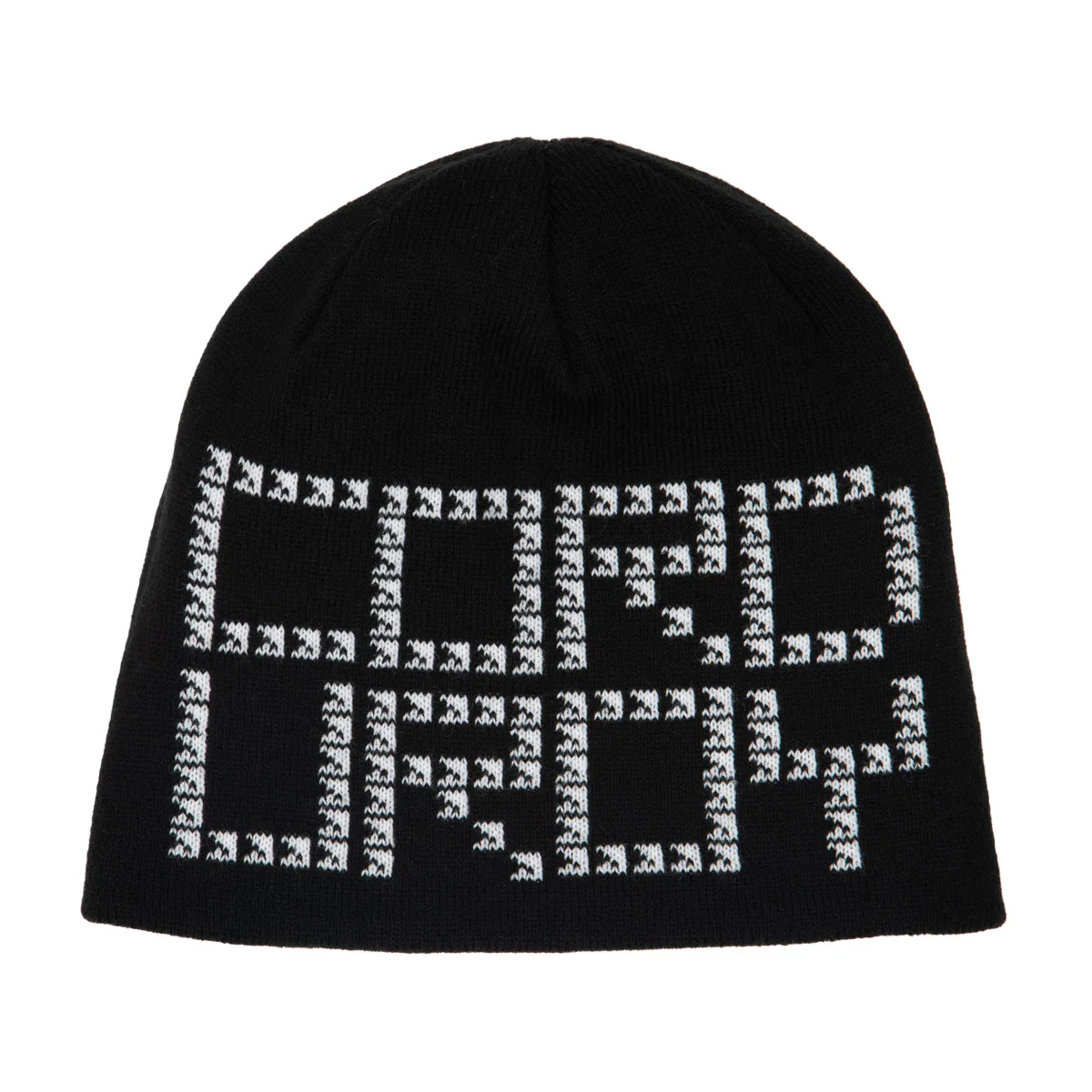 Corduroy Shadow Plaid Reversible Skully Beanie - Red - Image 2