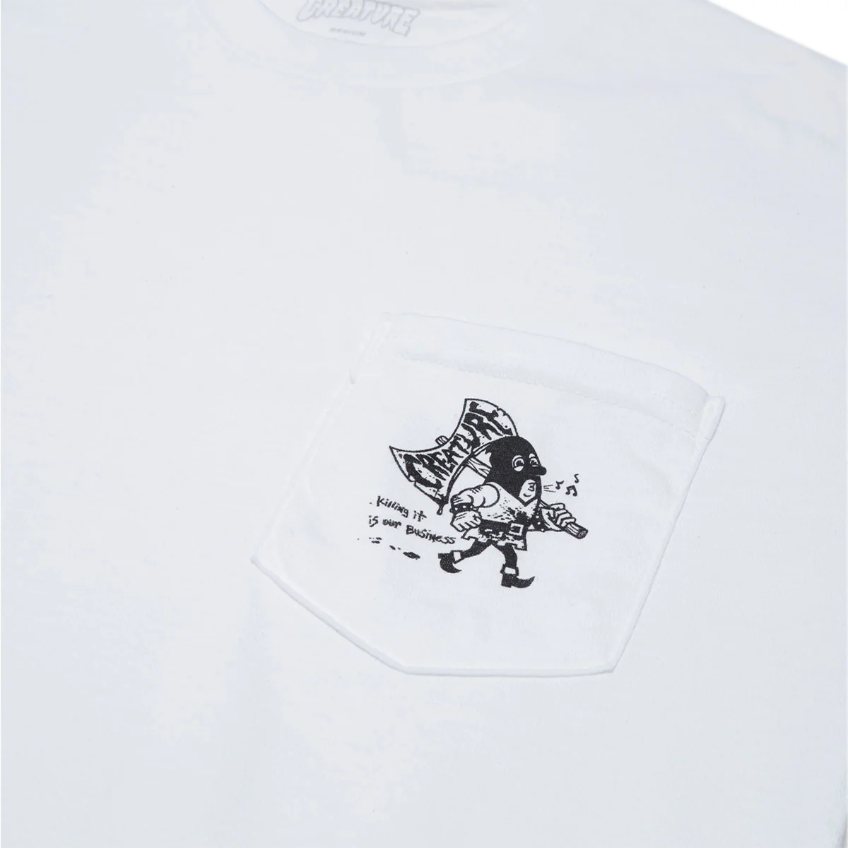 Creature 9 to 5 Pocket T-Shirt - White - Image 2