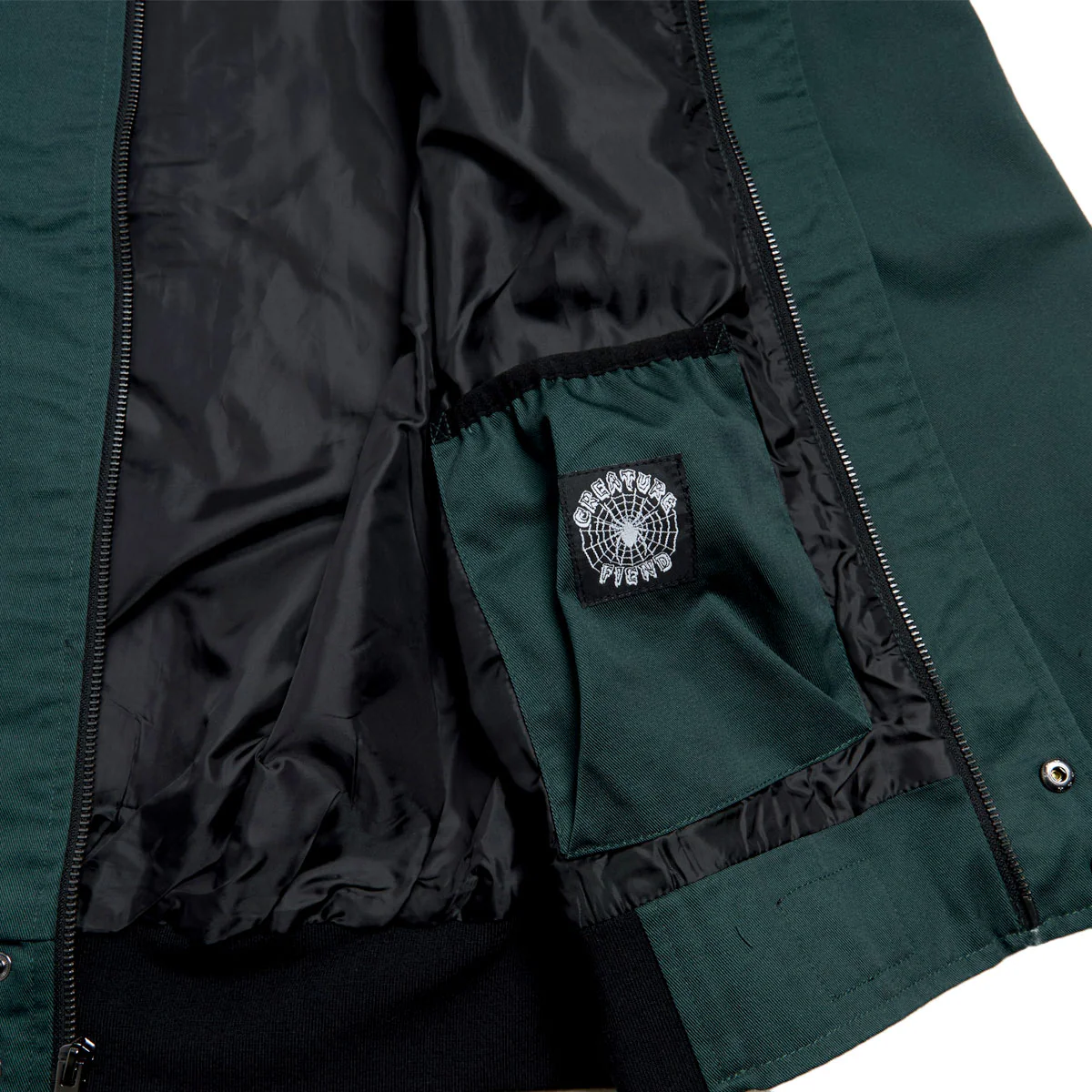 Creature Hesher Bomber Jacket - Hunter Green - Image 3