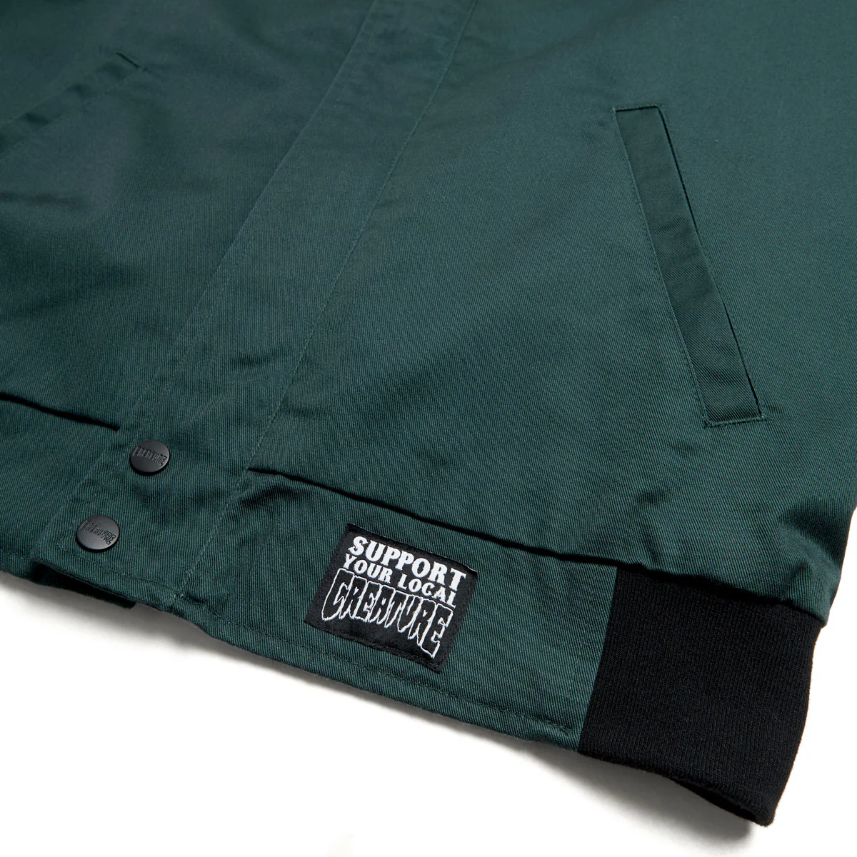 Creature Hesher Bomber Jacket - Hunter Green - Image 4