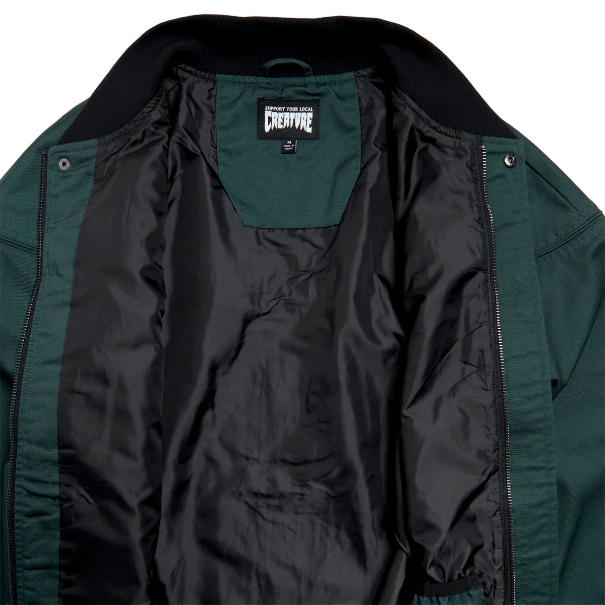 Creature Hesher Bomber Jacket - Hunter Green - Image 5