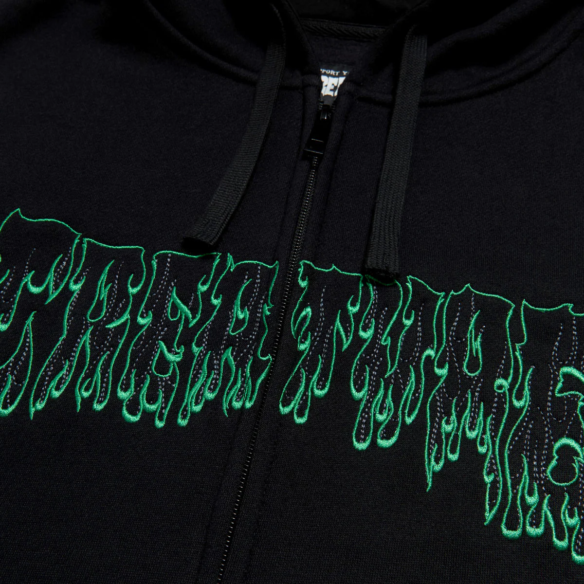 Creature Hesher Flame Zip Hoodie - Black - Image 2