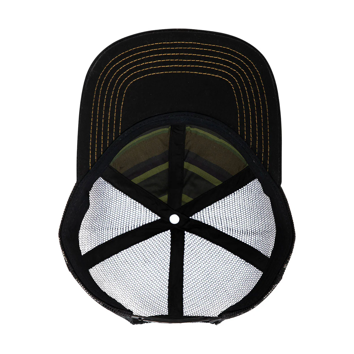 Creature High Country Trucker Hat - Black/Off White - Image 4