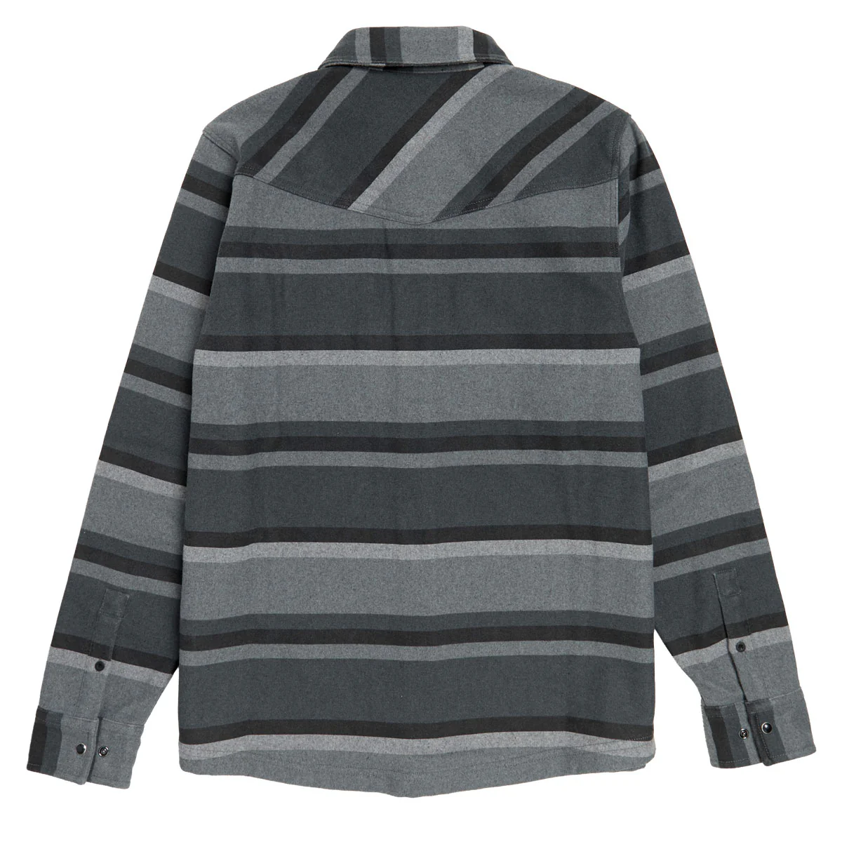 Creature Horizon Long Sleeve Flannel Shirt - Grey Scale - Image 2