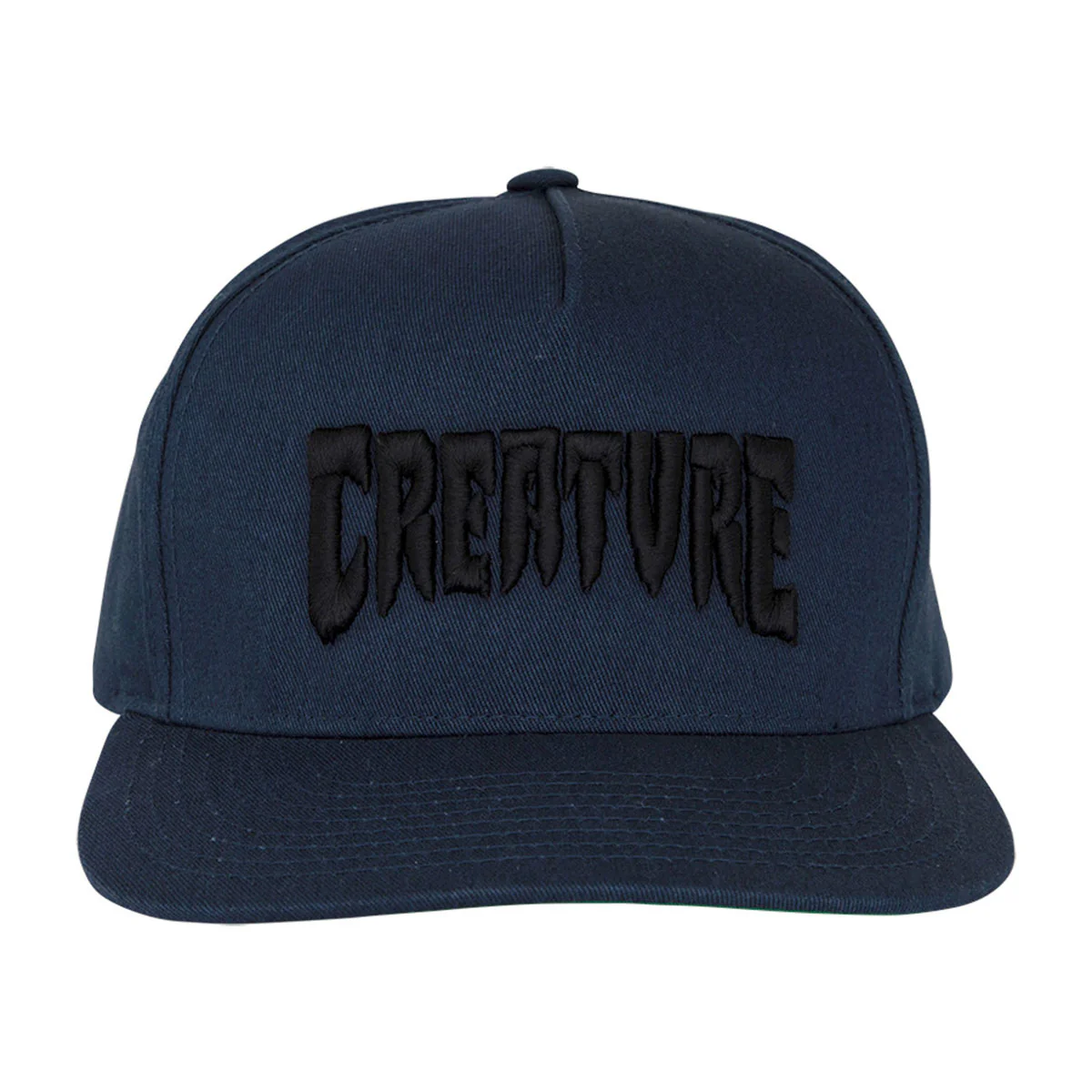 Creature Mono Logo Snapback Hat - Navy - Image 2