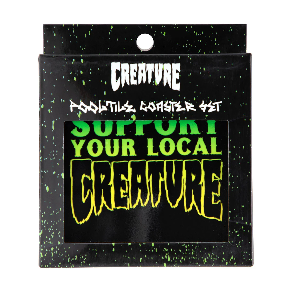 Creature Pool Tile Coaster Set - Black - Image 2