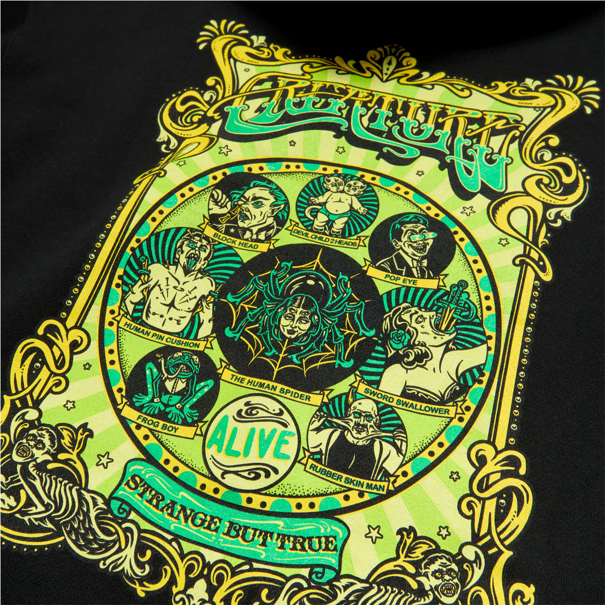 Creature Sideshow Hoodie - Black - Image 4