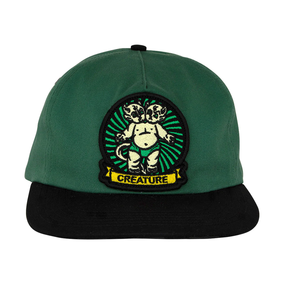 Creature Sideshow Snapback Hat - Green - Image 2