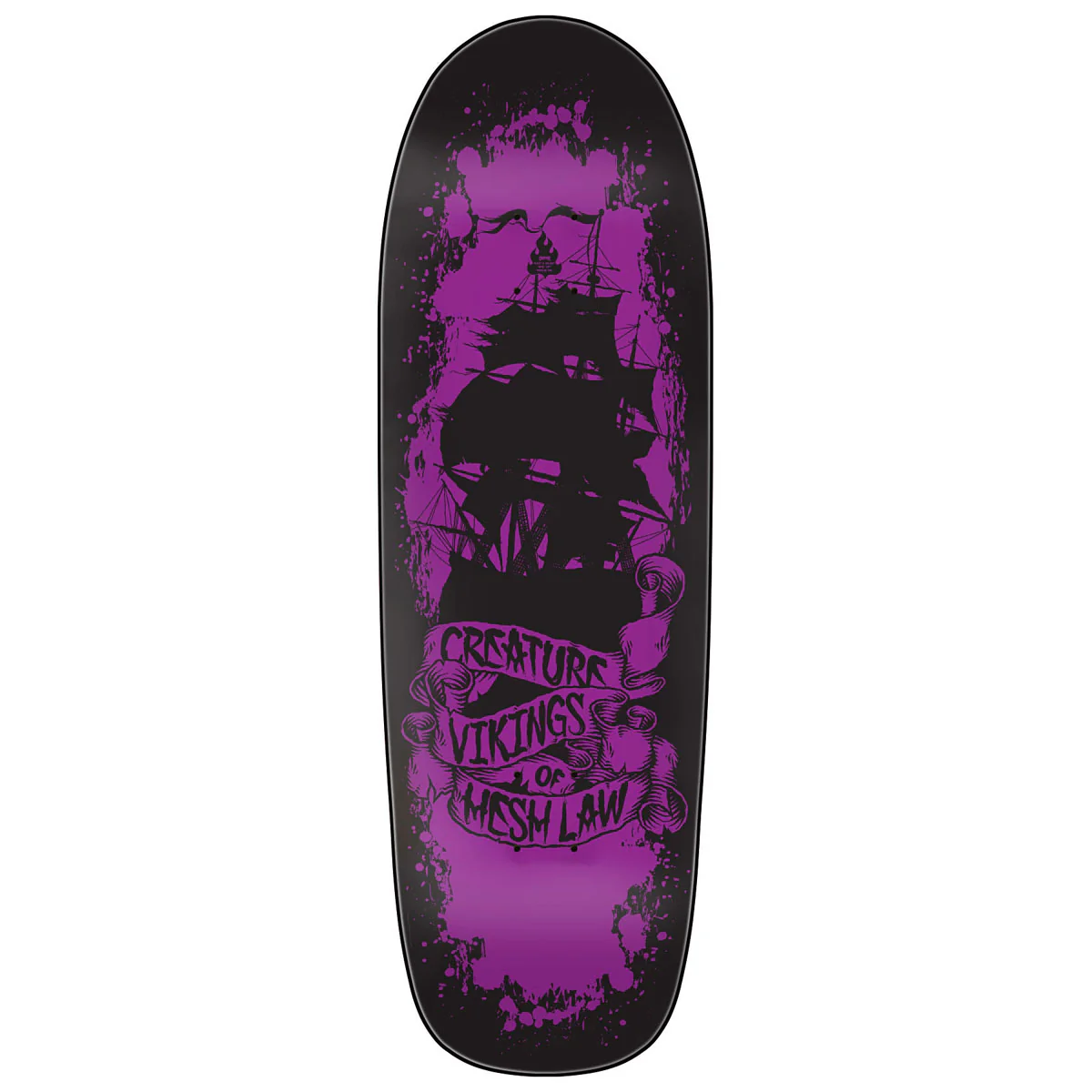 Creature Team Viking of Hesh Law XX Skateboard Deck - 9.55" - Image 2