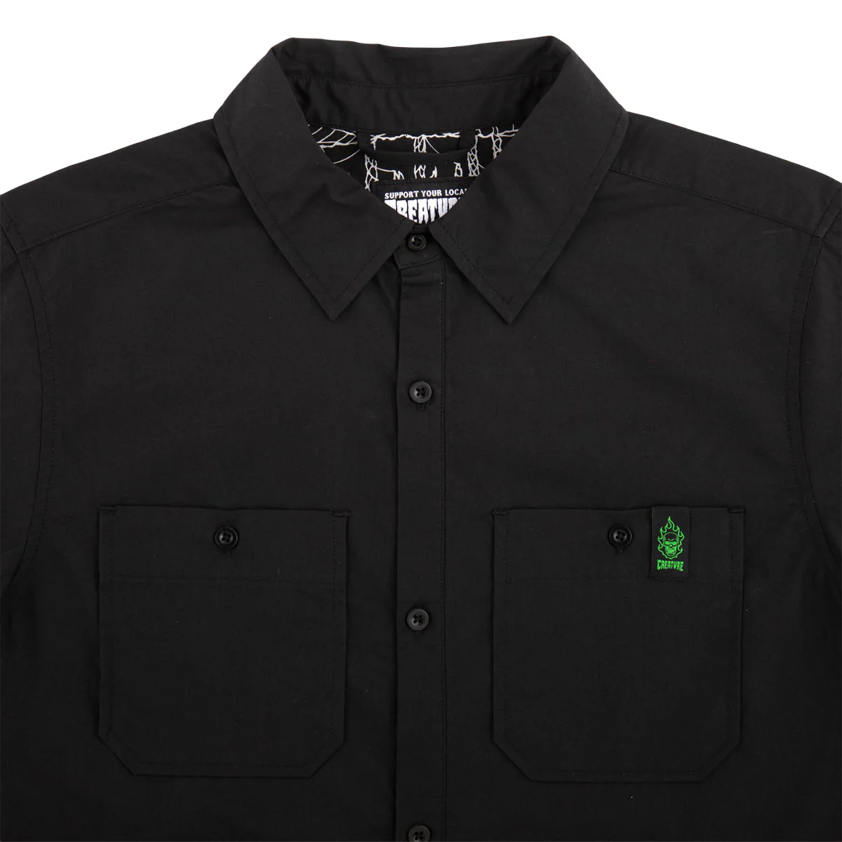 Creature Web 2 Relic Work Shirt - Black - Image 3