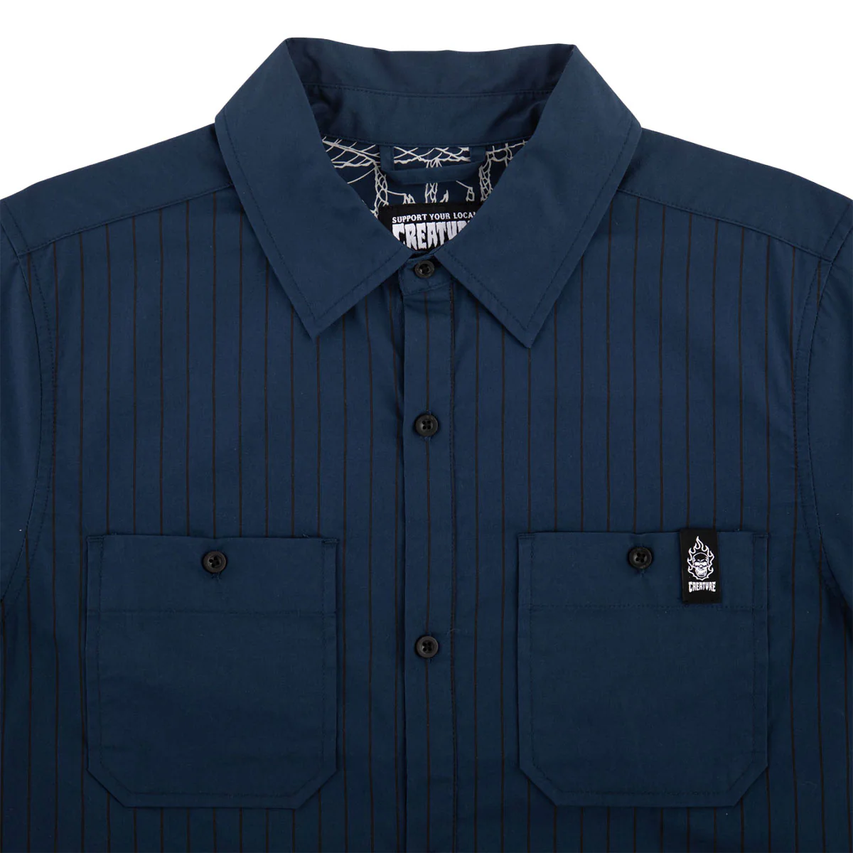 Creature Web 2 Relic Work Shirt - Navy - Image 3