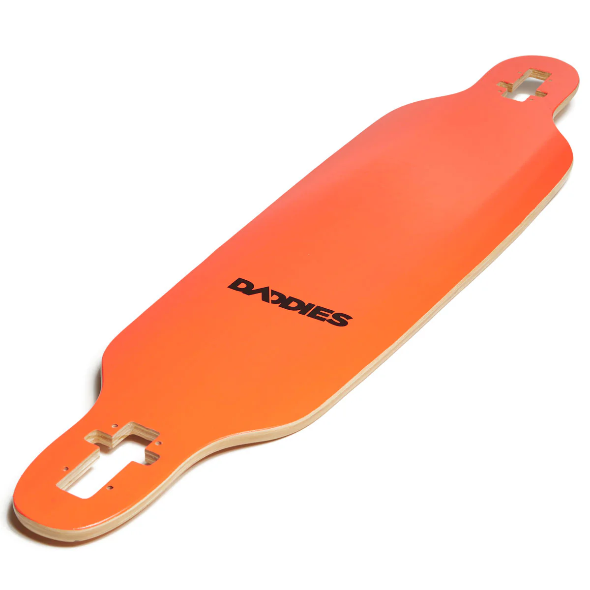 Daddies Logo Drop-Thru Longboard Complete - Orange - Image 4