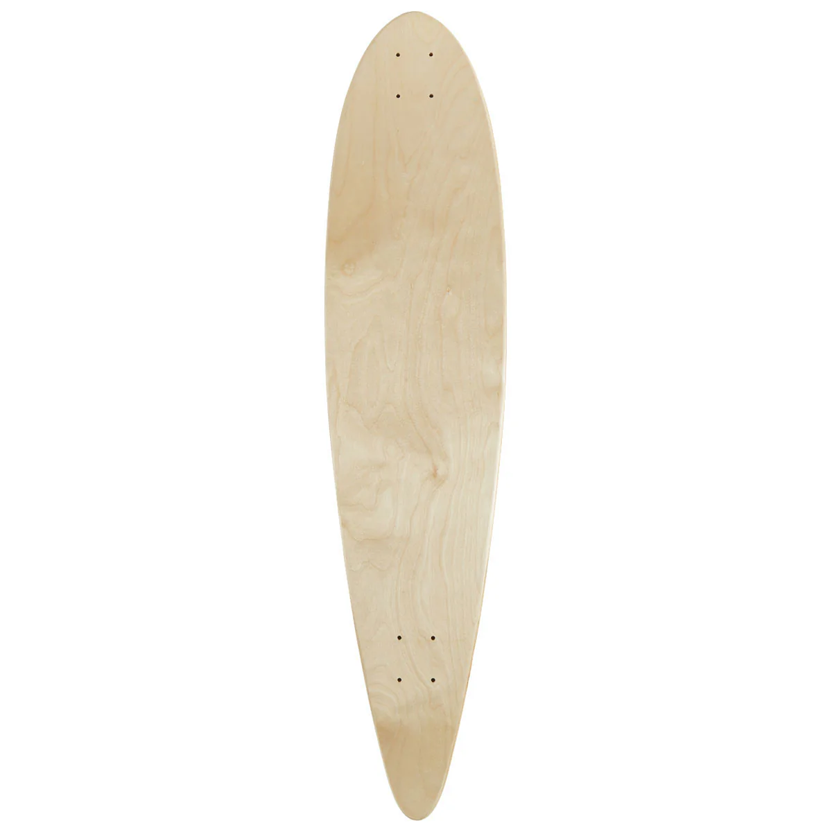 Daddies Race Car Foil Pintail Longboard Deck - Silver Foil/Red - Image 3