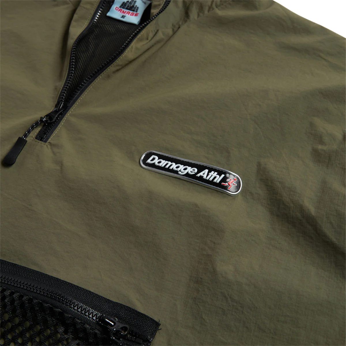 Damage Tundra 1/4 Zip Jacket - Military Green - Image 3