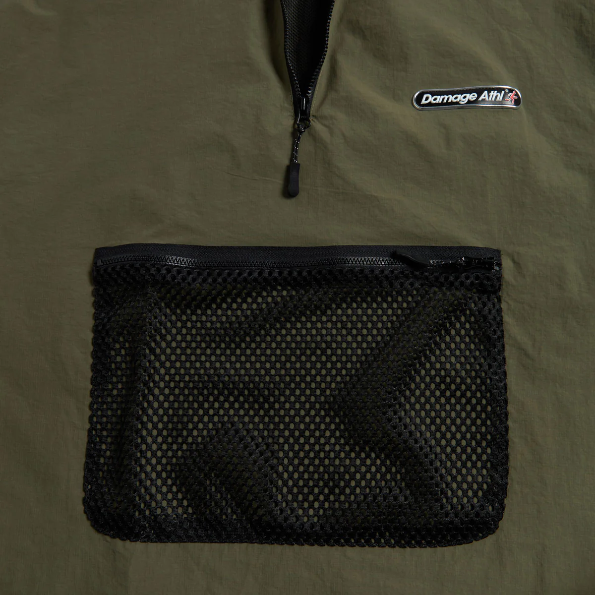 Damage Tundra 1/4 Zip Jacket - Military Green - Image 4