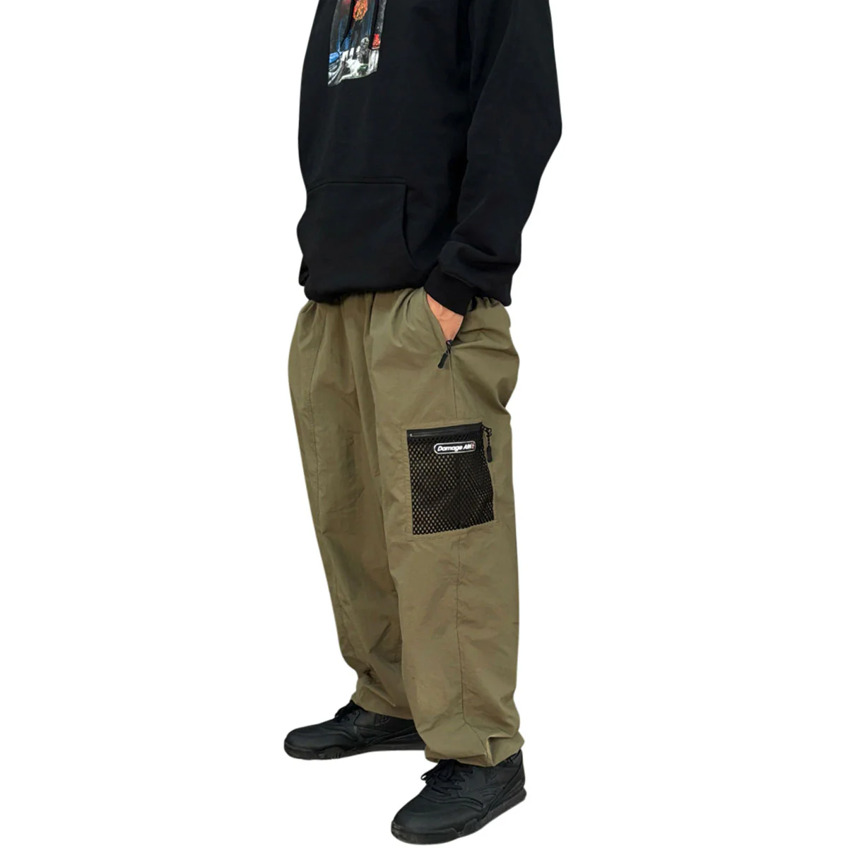 Damage Tundra Track Pants - Military Green - Image 5